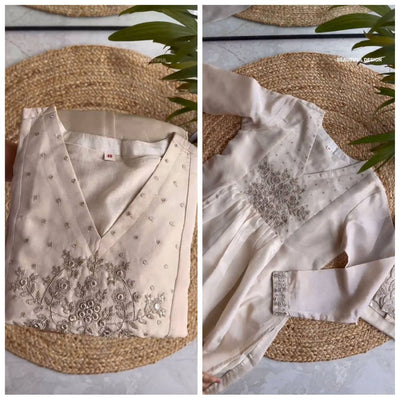 Exquisite Tissu Organza Silk Designer Suit Set with Thread and Sequence Work