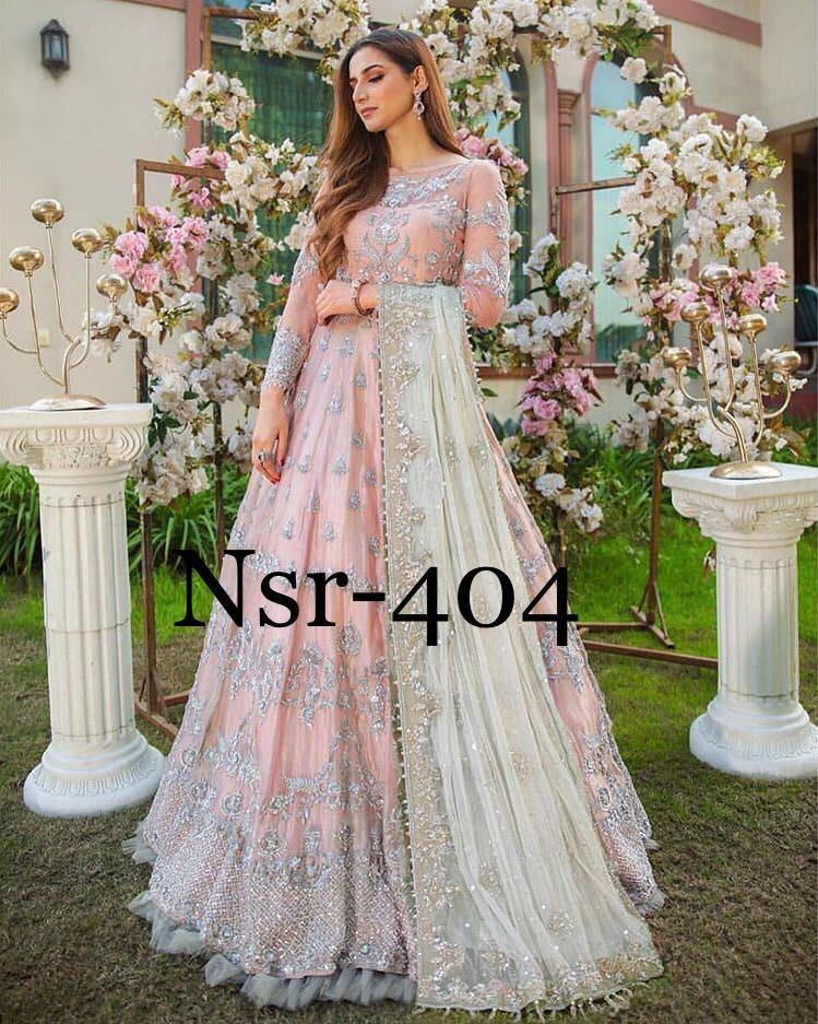 SE Designer Outfit Beautiful Butterfly Hevvy Net With Embroidery Work Outfit