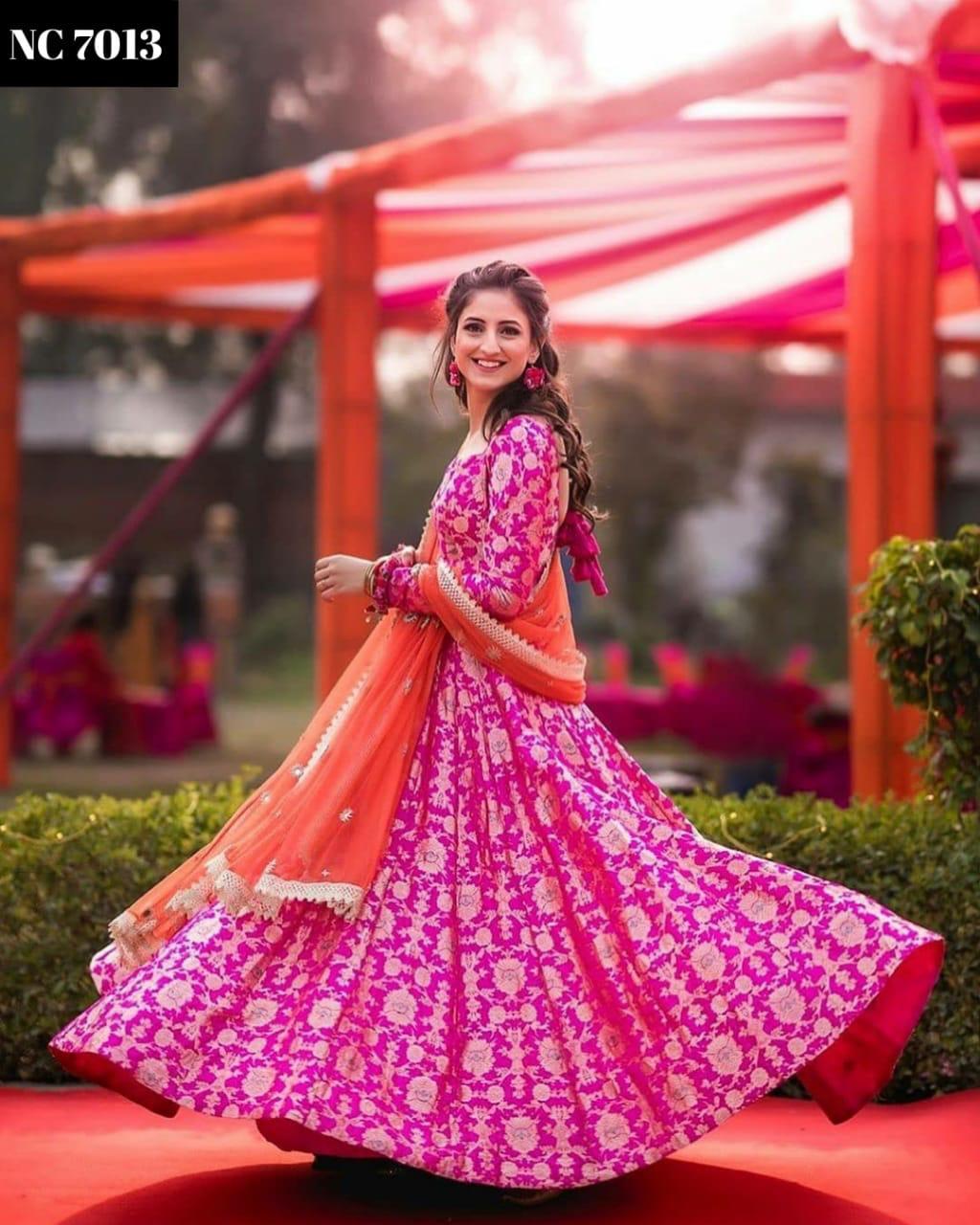 Gorgeous Pink Anarkali Gown
